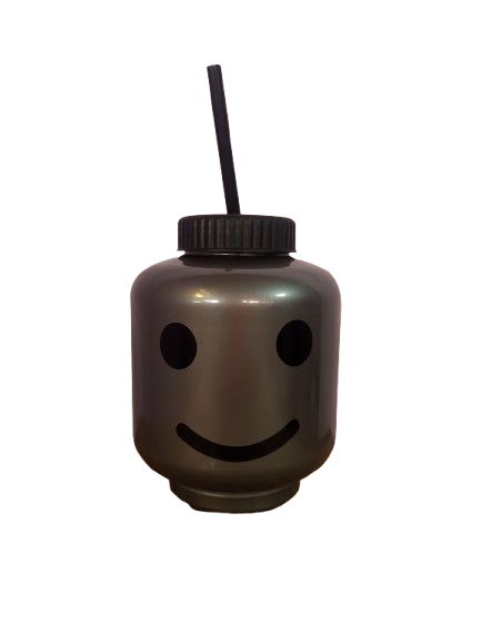Vaso Cilindro Lego con popote