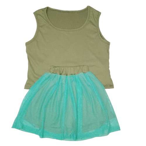 Conjunto Dama (súper fresco) Top y falda short