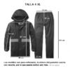 Impermeable Motociclista - Chamarra y pantalón-Talla 4 XL