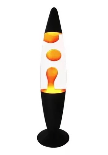 Lampara de lava - base negra 34cmx9cm