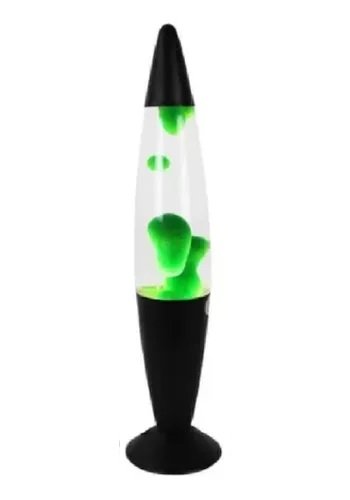 Lampara de lava - base negra 34cmx9cm
