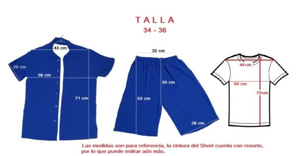 Set Caballero 3 piezas -Short, camisa y playera