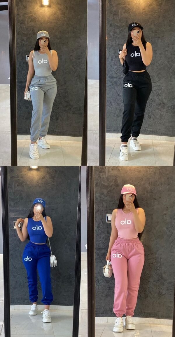 Set para Dama 3 piezas -Pants, Top y Gorra