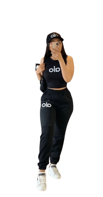 Set para Dama 3 piezas -Pants, Top y Gorra
