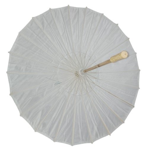 Sombrilla estilo Japonesa de Bambú- Color blanco