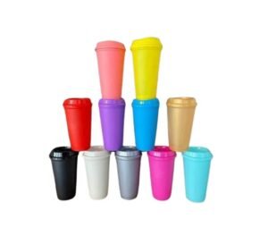 Vaso Cafetero con tapa 16 oz