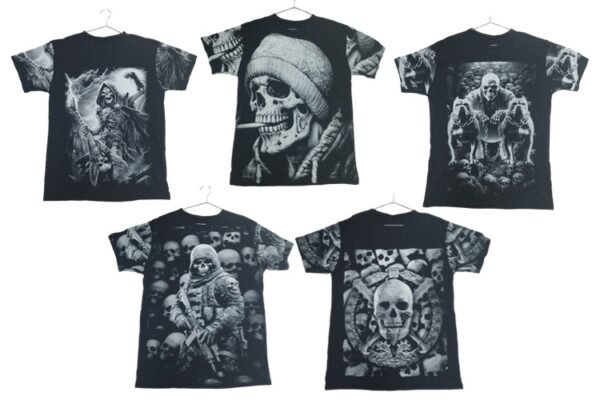 Playera Negra Estampada- Talla XL
