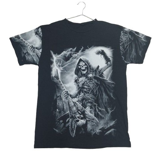 Playera Negra Estampada- Talla XL
