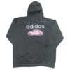 Sudadera troquelada con estampado -XL
