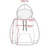 Sudadera troquelada con estampado -XL