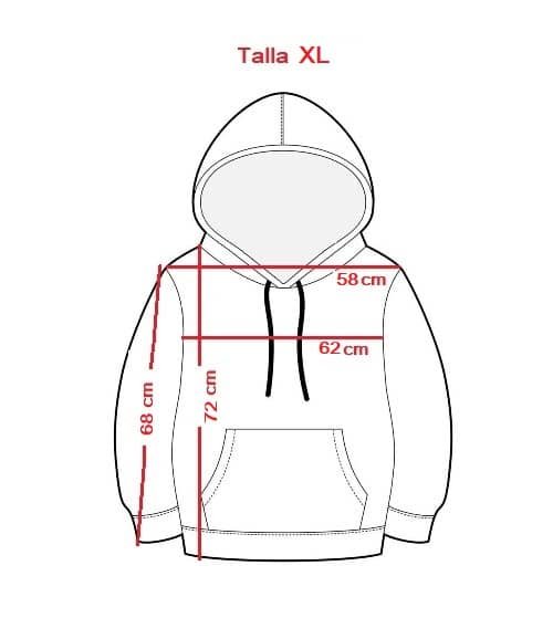 Sudadera troquelada con estampado -XL