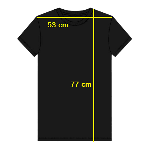 Playera Negra Estampada- Talla XL