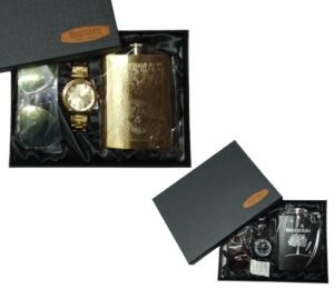 4410 - Set para Caballero - Reloj / Licorera / Lentes