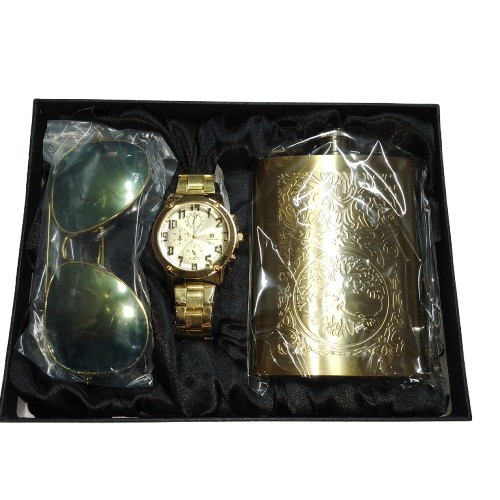 4410 - Set para Caballero - Reloj / Licorera / Lentes