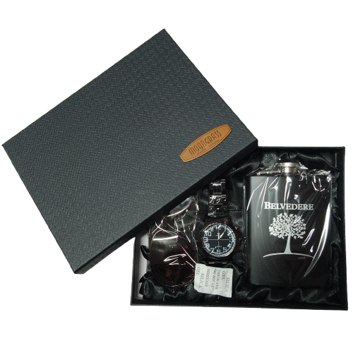 4410 - Set para Caballero - Reloj / Licorera / Lentes