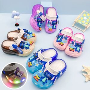 Crocs Stich con luz led para Niñ@