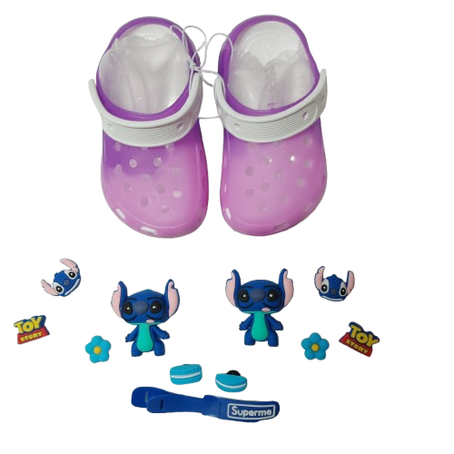 Crocs Stich con luz led para Niñ@