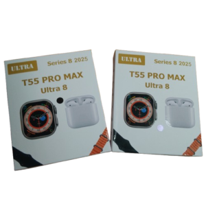 Smart Watch T55 PRO MAX Ultra8 - Estuche con reloj y audífonos