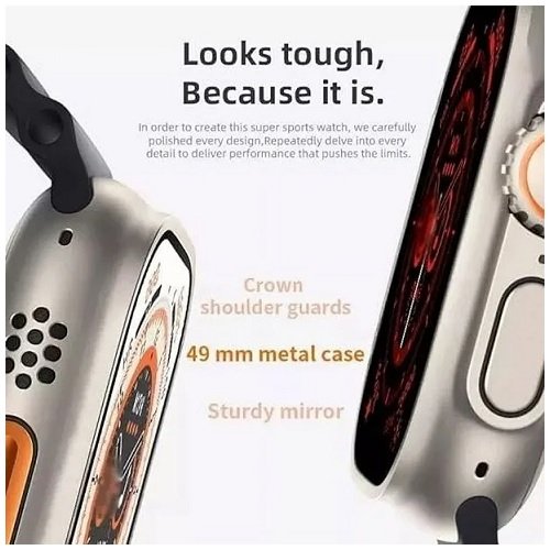 Smart Watch Ultra Set 7 En 1 Reloj Inteligente+ 7 Correas